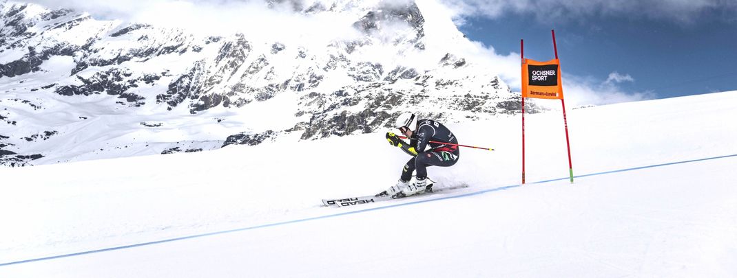 Die Rennstrecke Gran Becca ist die höchstgelegene im Skiweltcup.