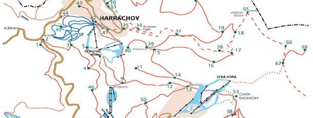 Loipenplan Harrachov (Harrachsdorf)