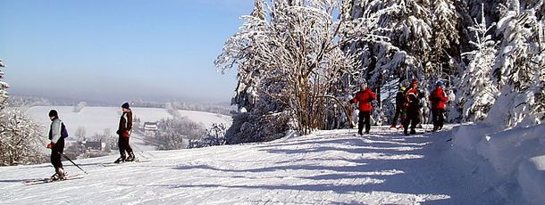 Blue slope in Schellerhau