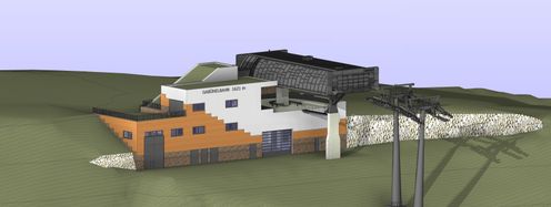 Visualisierung neue Bergstation Gabühel