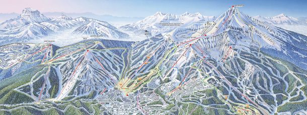 Trail Map Big Sky Resort Front