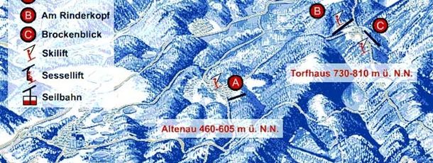 Trail map Altenau