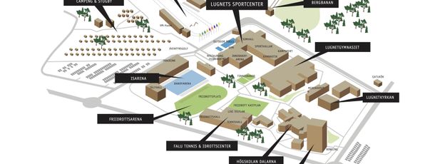 Loipenplan Lugnet Falun