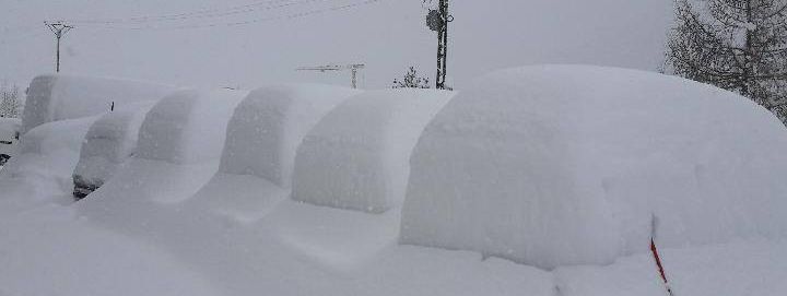 Die Skiorte der Südalpen versinken im Schnee