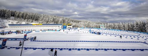 Für die WM wurde das Biathlonstadion in Oberhof für über 35 Millionen Euro modernisiert.