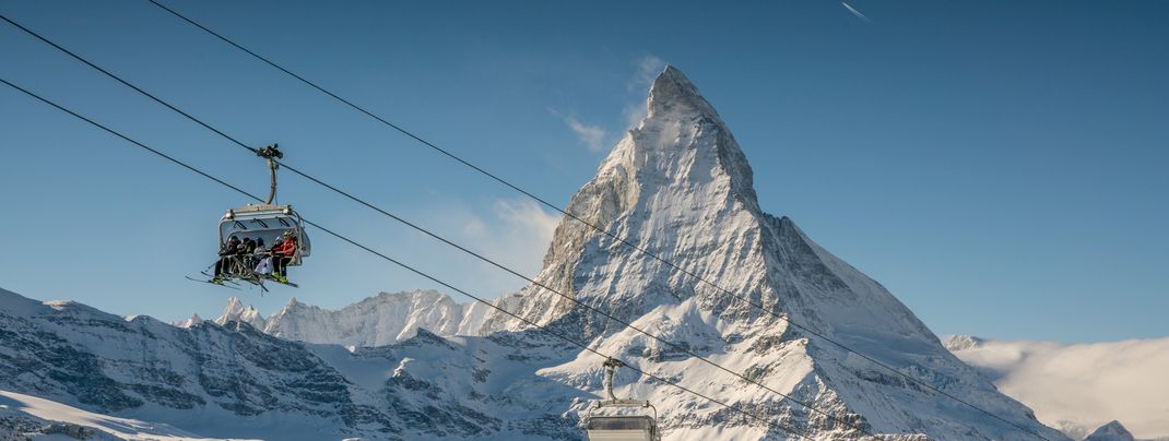 Switzerland boasts top resorts like Zermatt.
