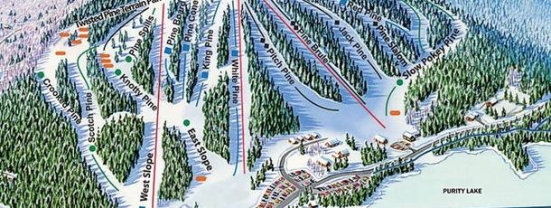 Information about the ski resort King Pine Ski Area