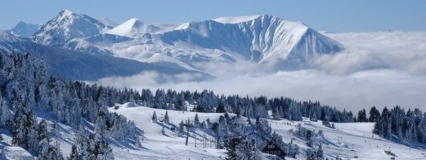 Winterlandschaft bei Chamrousse