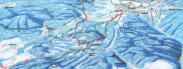 Loipenplan Boží Dar