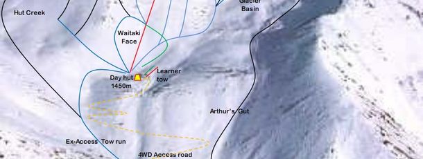 Trail Map Awakino Ski Area
