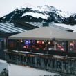 Apreès-Ski Schirm im Montafon beim Vermala Wirt auf Garfrescha.