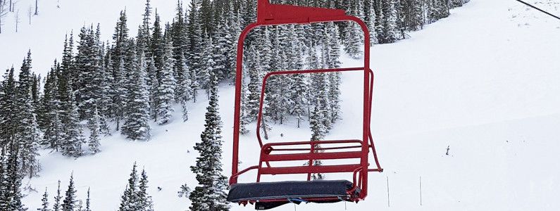 Tamarack Chair at Castle Mountain Resort, Westcastle Valley, Alberta, Canada.