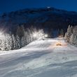 The ski centre at night
