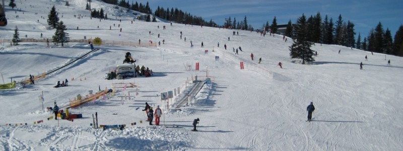 Übungsgelände am star jet 2 in Flachau