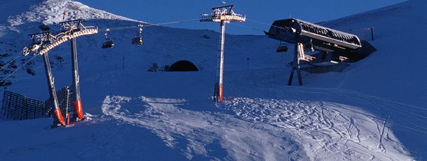 Mitte im Skigebiet Golm