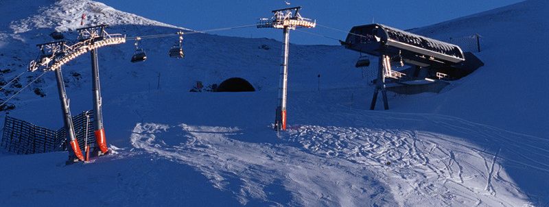 Mitte im Skigebiet Golm