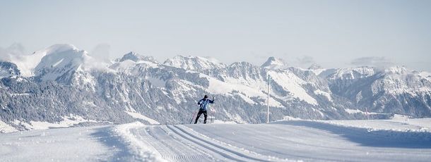 Bergpanorama auf dem Sparenmoos