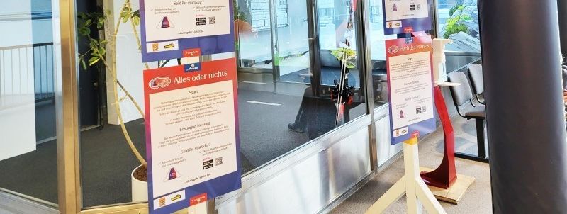 Fun for the whole family: The Escape Routes puzzle games on the slopes.