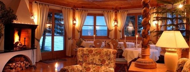 Fireplace at the bar