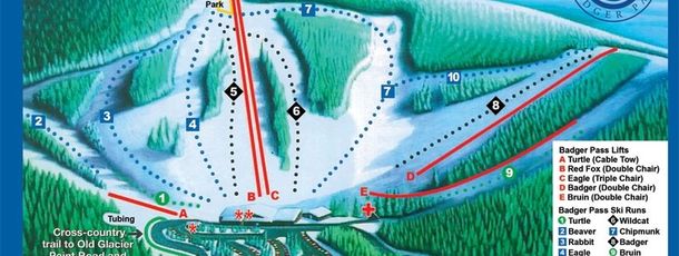 Information about the ski resort Yosemites Badger Pass