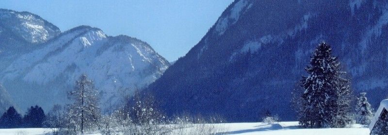 Salzburger Saalach-valley in winter