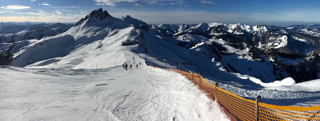 Der Übergang zwischen Damüls und Mellau.