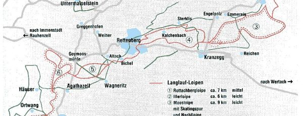 Information on Cross-Country Skiing at Kranzegg - Rettenberg