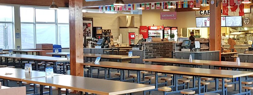 Grab a bite to eat at Caribou Chalet.