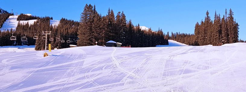 The flat slopes are perfect for kids to practise.