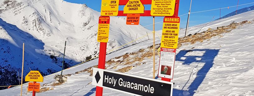 The off-piste area Tres Hombres is challenging even for very good skiers!