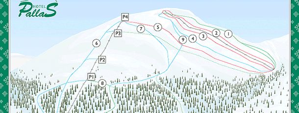 Information about the ski resort Pallas