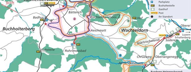 Detaillierte Infos zum Langlauf und den Loipen im Langlaufgebiet Heimenschwand
