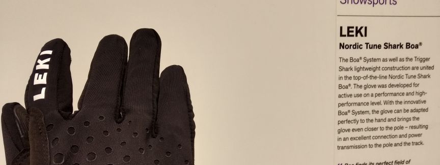 Ausgezeichnet für In­no­va­ti­vi­tät: Der Nordic Tune Shark Boa Handschuh von Leki.