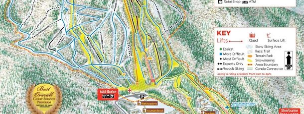 Information about the ski resort Burke Mountain