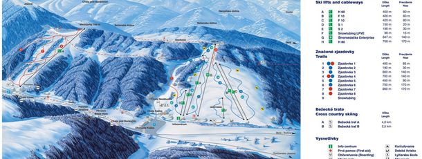 Detaillierte Infos zum Skiurlaub im Skigebiet Jasenska Dolina