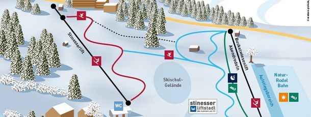 Trail map Fischen
