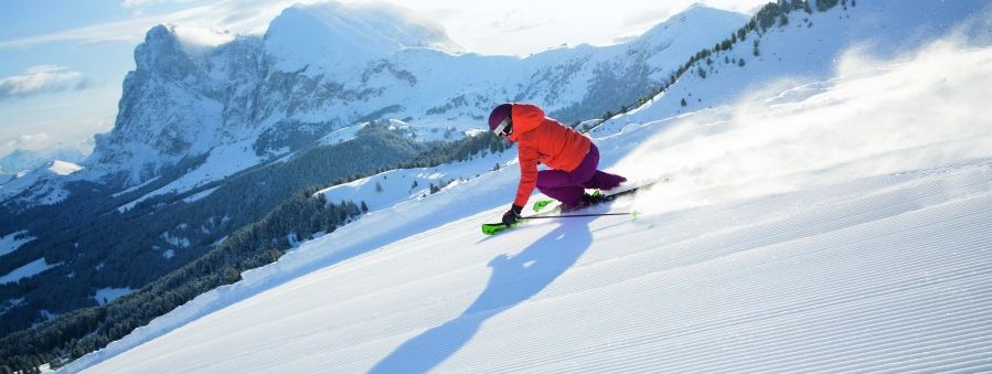 Beim Early Bird Skiing auf der Seiser Alm erwarten dich frisch präparierte und unberührte Pisten.