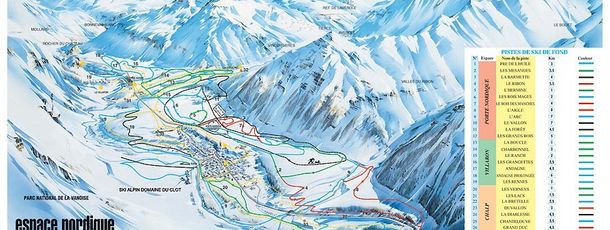 Detaillierte Infos zum Langlauf und den Loipen im Langlaufgebiet Bessans