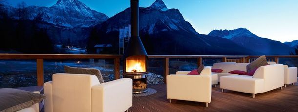 Toll für einen Sundowner: Terrasse des Sonnenhangs