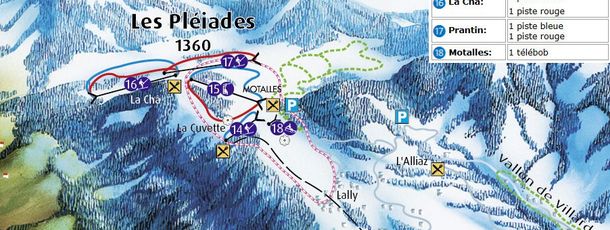 Information about the ski resort Les Pleiades