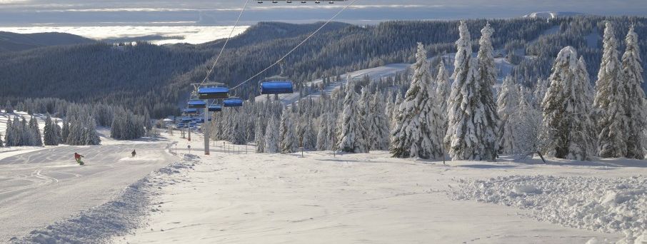 Anfänger sollten am besten Skigebiete mit flachen Pisten für den ersten Skiurlaub wählen. Die gibts u.a. am Feldberg im Schwarzwald.