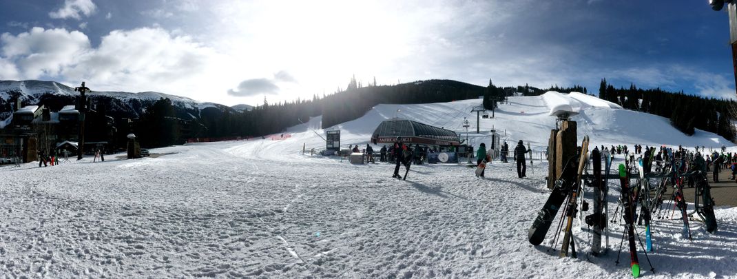 The Super Pipe is located near American Eagle at Copper Mountain.