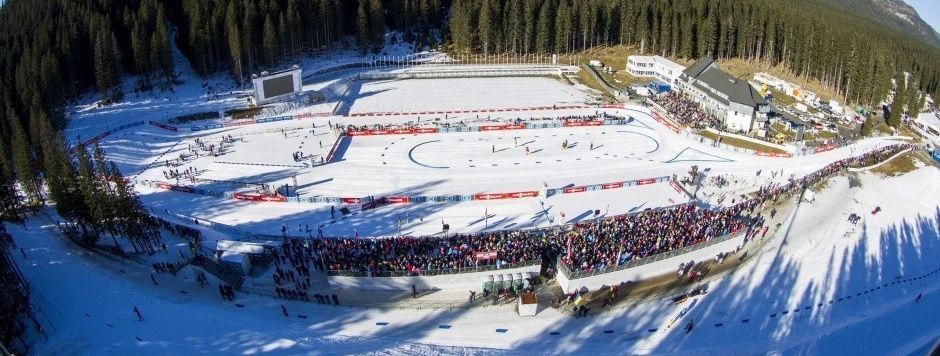 Sechs Weltcuprennen sind im Biathlonstadion in Pokljuka geplant.