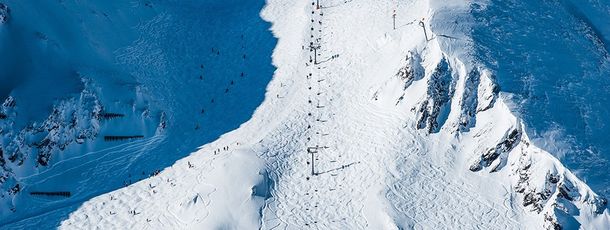 The icy Gamsleiten downhill run is only suitable for experts on skis.