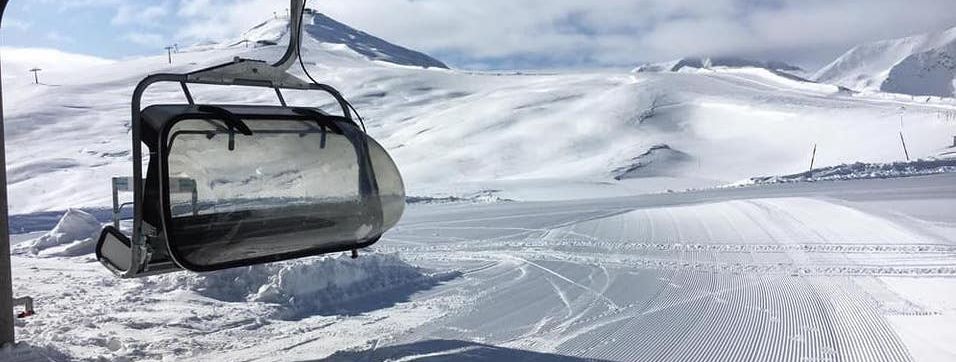Da lacht das Skifahrerherz: Die erste Piste in Livigno ist schon präpariert.