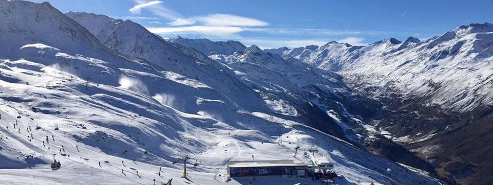 Blick auf Hochgurgl, im Hintergrund Obergurgl.