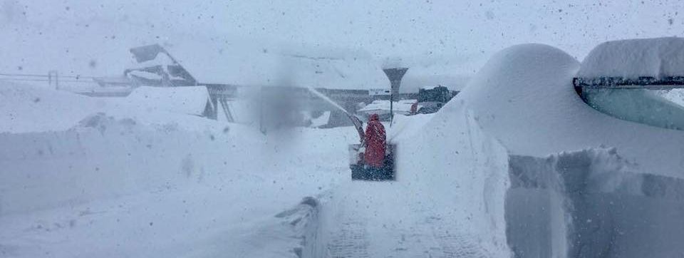 Räumarbeiten auch im italienischen Alagna.
