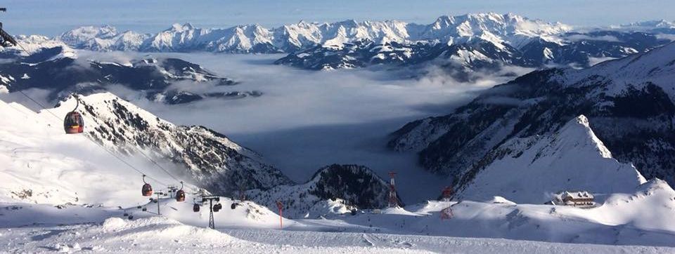 Nebel im Tal, Sonne am Kitzsteinhorn