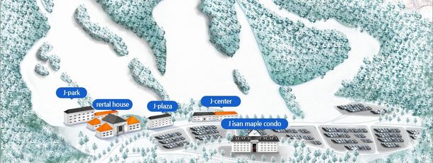 Plan des Jisan Forest Resort