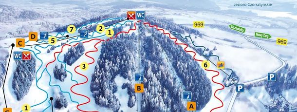 Information about the ski resort Kluszkowce Czorsztyn Ski